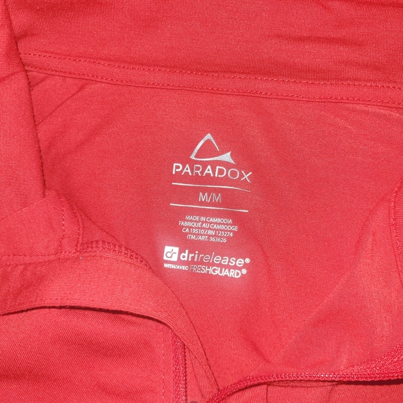 Paradox Red Half-Zip Wool Blend Performance Jacket M - Picture 6 of 7
